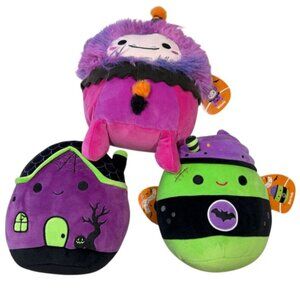 Squishmallows Woxie, Yvonne, Bartok Halloween 2025 Plush Collectibles Set Of 3
